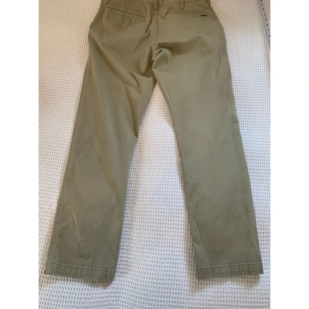 RVCA Chino Pants Mens 29 Khaki Week-End Stretch Flat Front